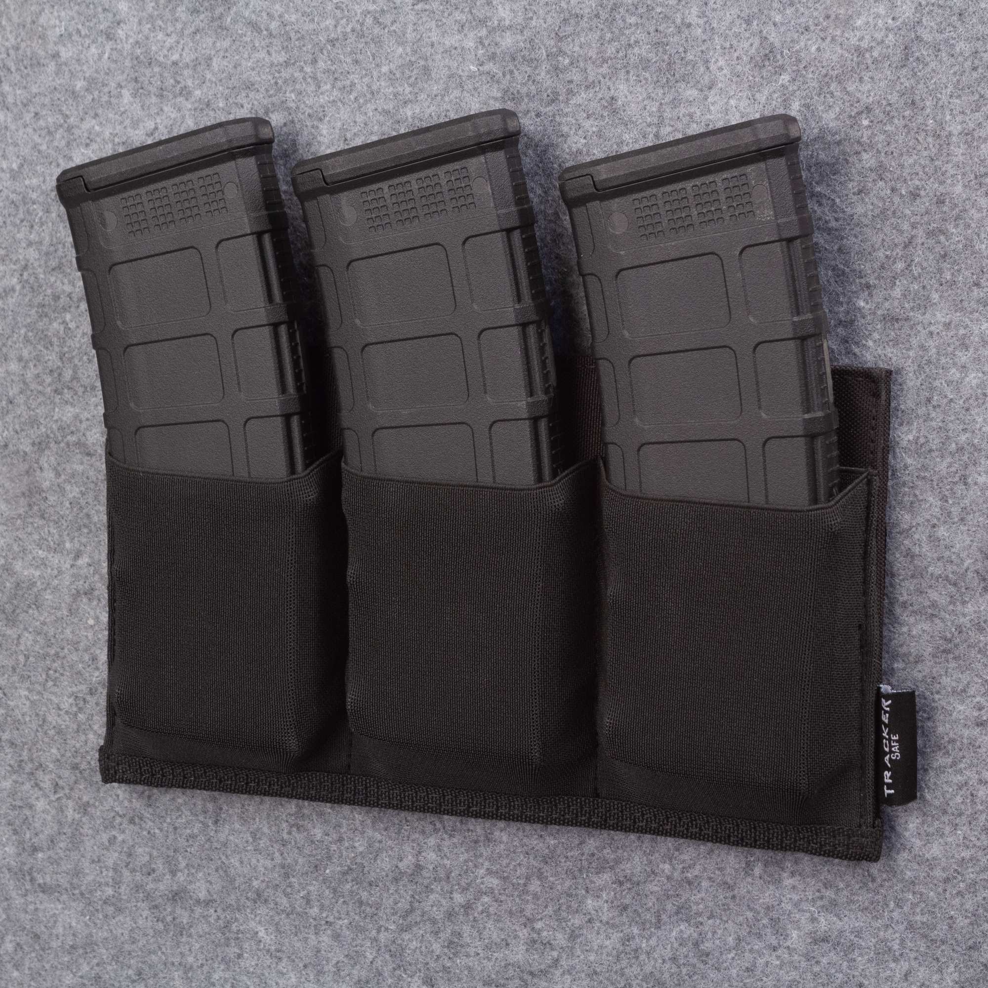 Tracker Safe, 5-1/2in. Elastic Three Magazine Holder, Lock Type None, Model# PE3